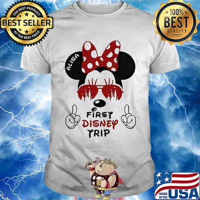 My first disney trip minnie mouse avaitors shirt