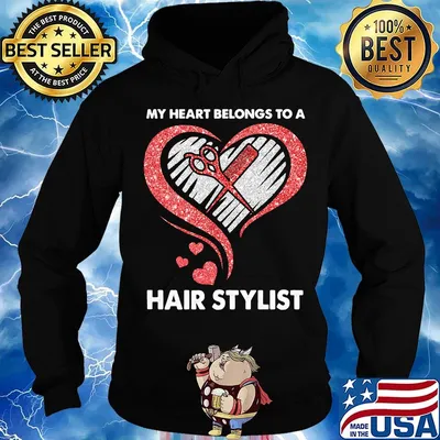 My heart belongs to a hair stylist diamond s Hoodie