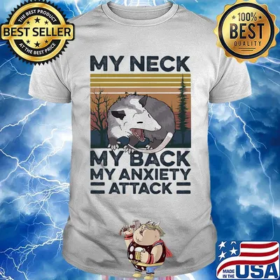 My Neck My Back My Anxiety Attack Mouse Vintage Retro Shirt
