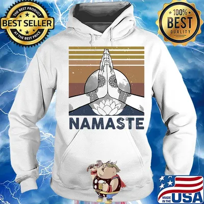 Namaste yoga vintage retro s Hoodie