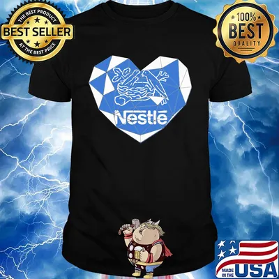 Nestle logo heart diamond shirt