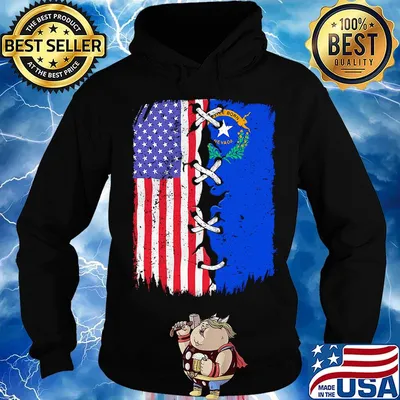 Nevada and American flag independence day s Hoodie