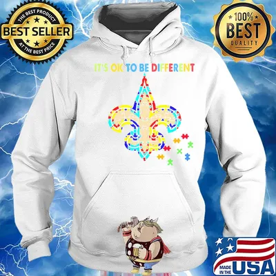 New orleans saints it's ok to be different autism awareness s Hoodie