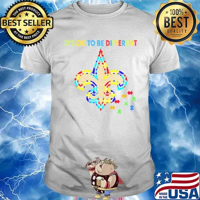 New orleans saints it's ok to be different autism awareness shirt