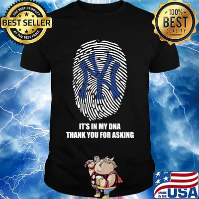 New york giants baseball it's in my dna thank you for asking shirt