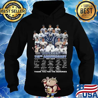 New york yankees baseball 119th anniversary 1901 2020 thank you for the memories signatures s Hoodie
