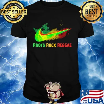 Nike roots rock reggae logo shirt