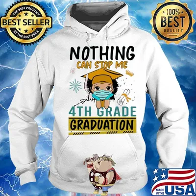 Nothing can stop me 4th grade graduation girl face mask s Hoodie