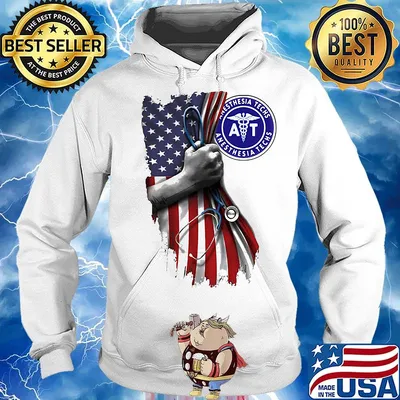 Nurse anesthesia techs american flag independence day s Hoodie