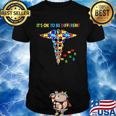 Nurse it's ok to be different autism awareness shirt