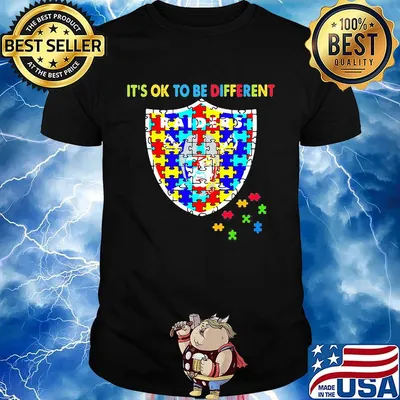 Oakland raiders it's ok to be different autism awareness shirt