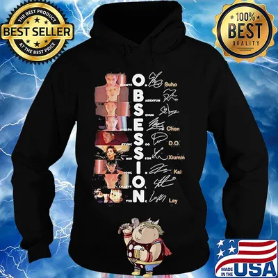 Obsession exo members signatures s Hoodie