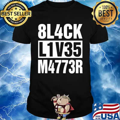 Official 8L4CK L1V35 M4773R Shirt