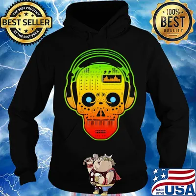 Official DJ Sugar Skull Shirt Hoodie