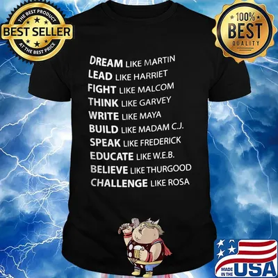 Official Dream Like Martin Lead Like Harriet Fight Like Malcolm Shirt