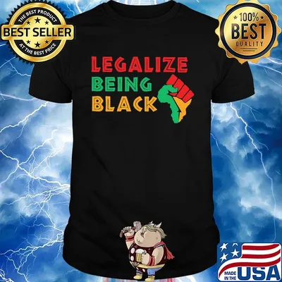 Official Fist Isolated Legalize Being Black Shirt