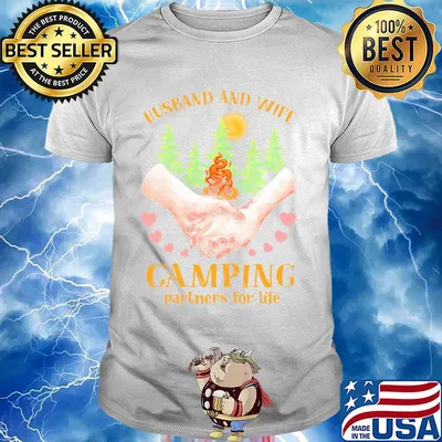 Official Husband And Wife Camping Partners For Life Shirt