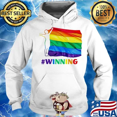 Official lgbt flag winning s Hoodie