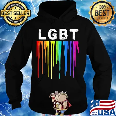 Official lgbt flowing paint s Hoodie