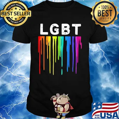 Official lgbt flowing paint shirt