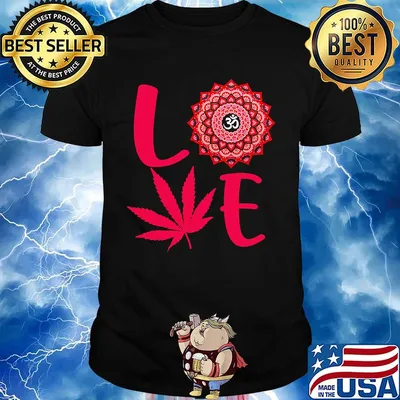 Official Love mandalas weed shirt
