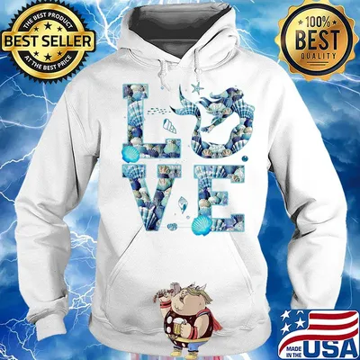 Official Love mermaid shell s Hoodie