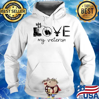 Official love my veteran 2020 s Hoodie