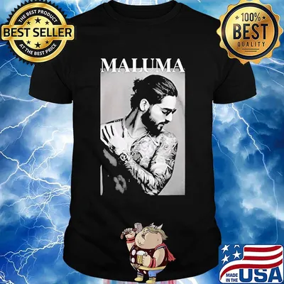 Official maluma tattoos picture shirt