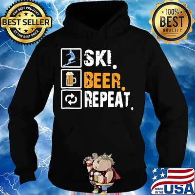 Official Ski beer repear s Hoodie