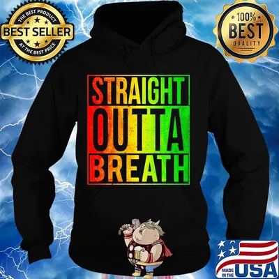 Official straight outta breath s Hoodie