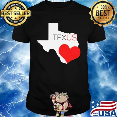Official Texas heart map shirt