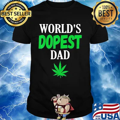 Official World's dopest dad weed shirt