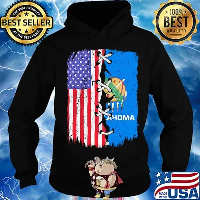 Oklahoma American flag independence day s Hoodie