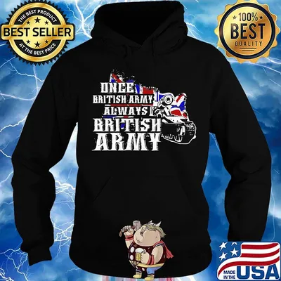 One British Army Tank American Flag Independence Day Shirt Hoodie