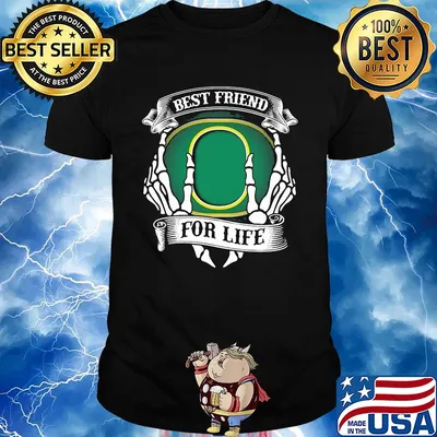 Oregon ducks best friend for life skeleton shirt