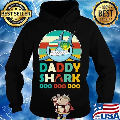 Oregon ducks daddy shark doo doo doo vintage s Hoodie
