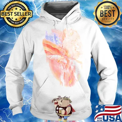 Owl American Wings Independence Day Shirt Hoodie