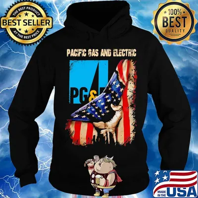 Pacific gas and electric american flag independence day s Hoodie
