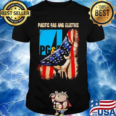 Pacific gas and electric american flag independence day shirt