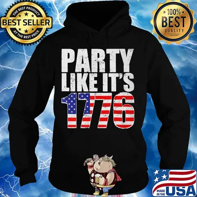 Party like it's 1776 american flag independence day s Hoodie