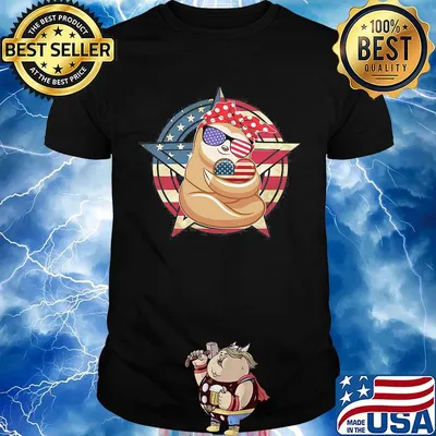 Patriotic Sloth American Flag Heart 4th of July T-shirt