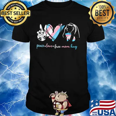 Peace love free mom hug bear lgbt shirt