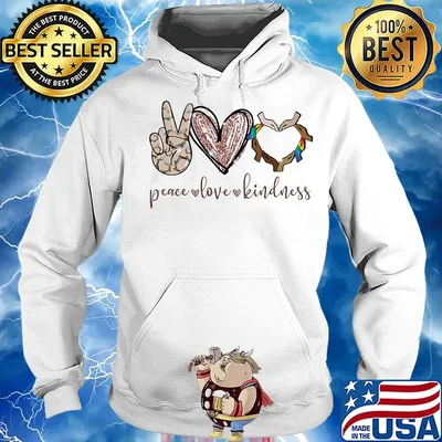 Peace Love Kindness Hands Black Lives Matter LGBT Shirt Hoodie