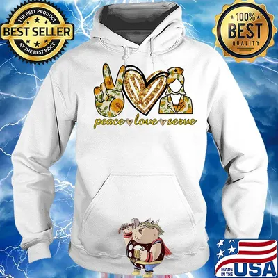 Peace Love Serve Nurse Practitioner Shirt Hoodie