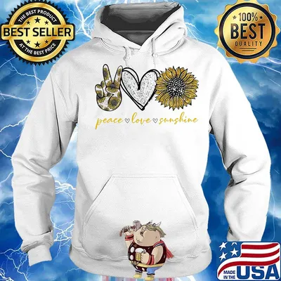 Peace love sunshine sunflower s Hoodie