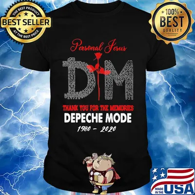 Personal jesus dm thank you for the memories depeche mode 1980 2020 shirt