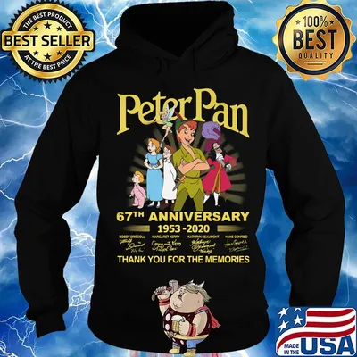 Peter pan movie 67th anniversary 1953 2020 thank you for the memories signatures s Hoodie