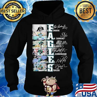 Philadelphia eagles football team players signatures s Hoodie