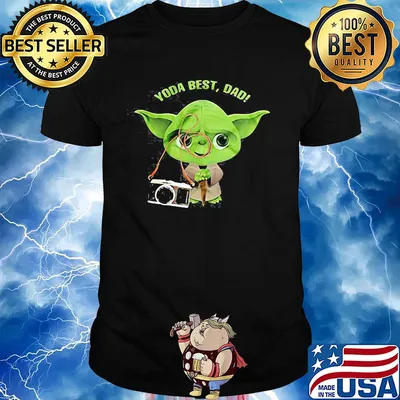 Photography master yoda best dad happy father's day shirt
