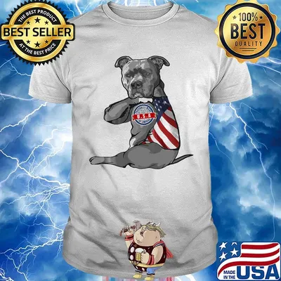Pitbull tattoos usa 4th of july independence day shirt